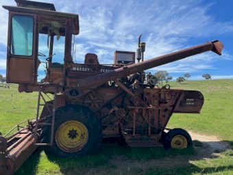 Vintage Massey Ferguson Combine