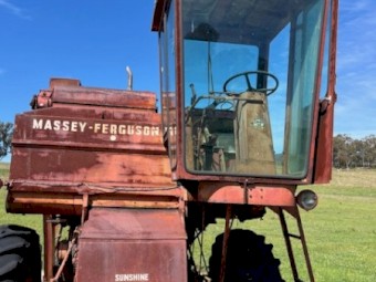 Vintage Massey Ferguson Combine