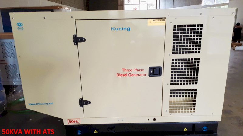 50KVA Cummins / Stamford Silenced Diesel Generator 3 Phase 415V 