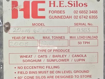 2008 HE Grain Silos x 5