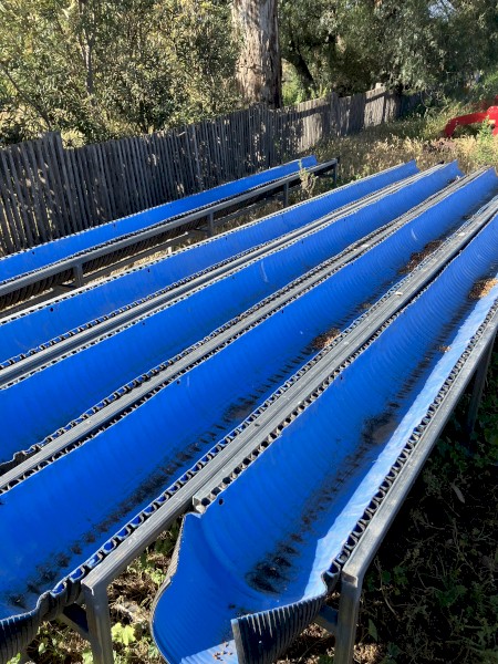 Raised Grain Feed Troughs