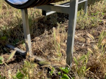 Raised Grain Feed Troughs