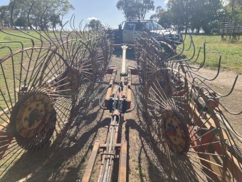 Tonutti 14 wheel V rake