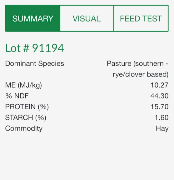500mt Clover Rye Hay 8x4x3 Bales