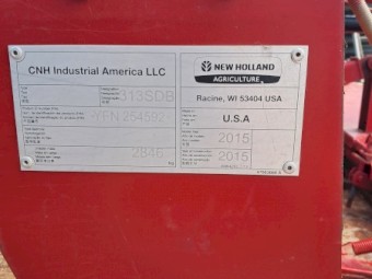 2015 New Holland 313 Mower Conditioner