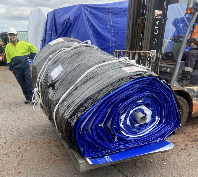 Bunker Tarp:  30m x 20m  Brand New,  Last One Available.  Discounted