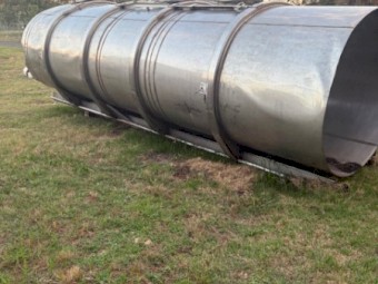 Stainless Steel Tank 8,000lt DAMAGED