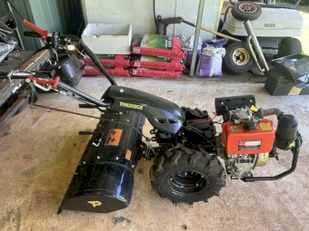 KAMA PADDOCK Walk-Behind Tractor (Diesel) + Attachments – Near New