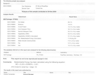 2025 Wheat/Rye blend 5x4 Rolls