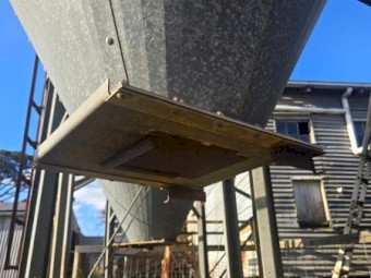 X2 silos and grain auger