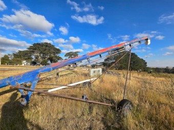 X2 silos and grain auger