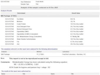 200T Vetch Hay 650kg 8x4x3 Bales
