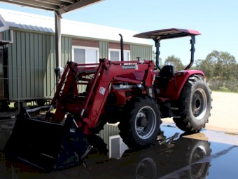 Mahindra 7580 4WD tractor 2020 with 4in bucket + Slasher + Ripper