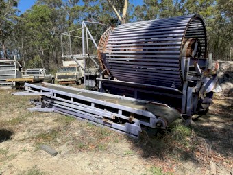 Firewood Trommel with Kubota Diesel Powerpack