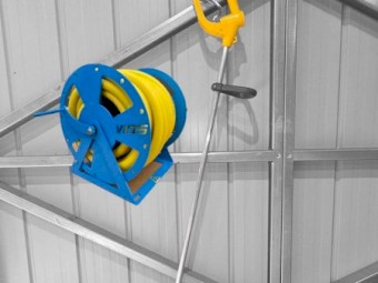 Air Compressor Hose Reel & Blow gun Combo - 3/4