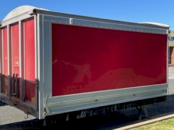 Aluminium Grain Tipping Body with hoist - 4.2m long x 1.9m high - Hercules built