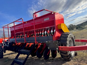 NUFARM Red Earth Seeder 24 Row Double Disc Seeder