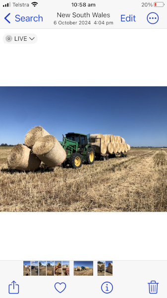 300 x Oaten Hay Round Bales