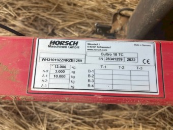 2022 Horsch Cultro 18m TC Double Knife Roller