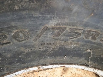 4x 620/75R34 tyres and rims