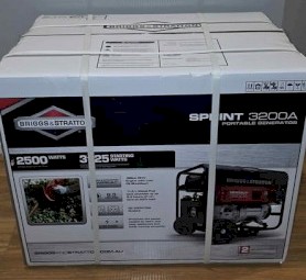 3.2 Kva Briggs & Stratton sprint 3200 watt Portable Generator. - New