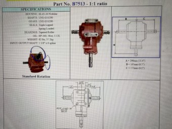 80hp T series gearbox Bare Co B7513