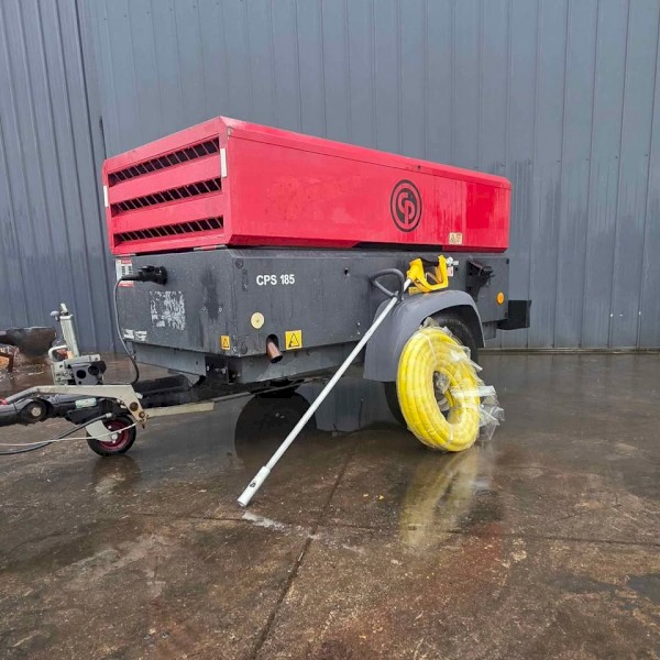 Chicago pneumatic CPS 185 Diesel Air Compressor Includes Blowgun + 20m 3/4″ Hose