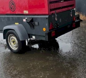 Chicago pneumatic CPS 185 Diesel Air Compressor Includes Blowgun + 20m 3/4″ Hose