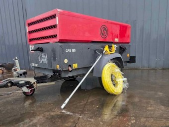 Chicago pneumatic CPS 185 Diesel Air Compressor Includes Blowgun + 20m 3/4″ Hose