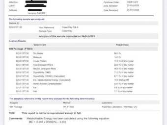 1200mt Oaten Hay 8x4x3 Bales