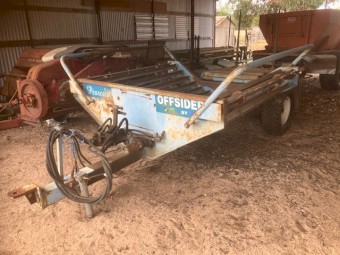 Pearce Offsider Round Hay Bale Feedout Cart