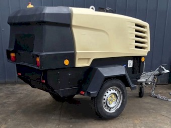 Doosan / Ingersoll Rand 7/41 Diesel Air Compressor + Blowgun & Hose