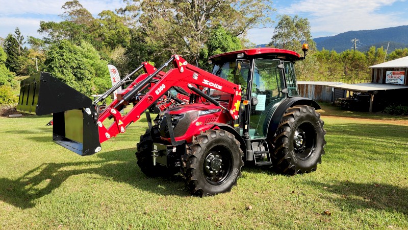 Solis S90 90HP Tractor – Air Cab & 4-in-1 Loader