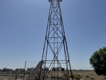 Southern Cross Windmill Used and Working, near Griffith NSW
