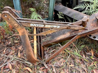 David Brown 990 Tractor with Slasher & Grader blade