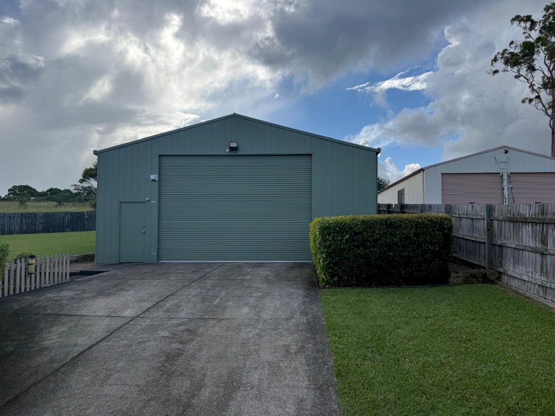 Green Metal Shed