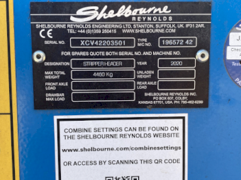 2020 Shelbourne XCV42 Stripper Front