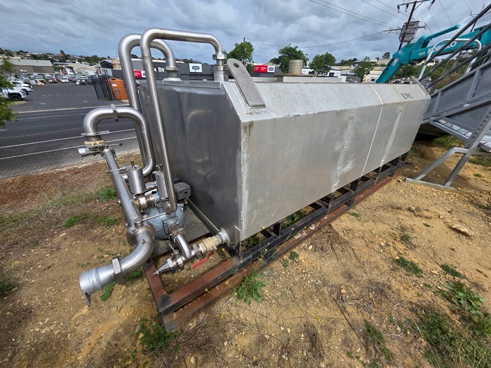 Aluminium Skid Mount Tank - 6,000 Litres