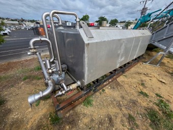 Aluminium Skid Mount Tank - 6,000 Litres