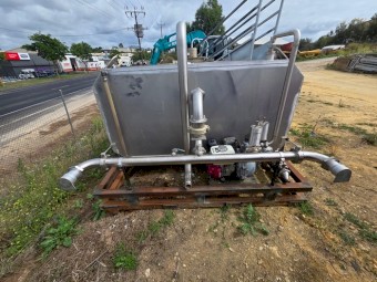 Aluminium Skid Mount Tank - 6,000 Litres