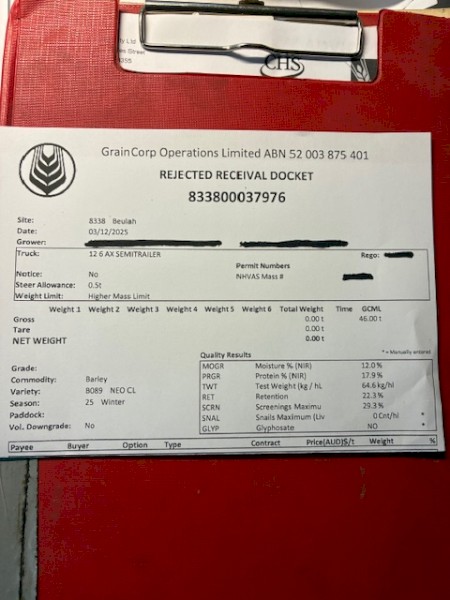 Bar 3 Barley for feedlot lambs