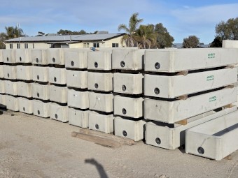 CLEARANCE! 3m Concrete Rectangle Troughs- minor damage