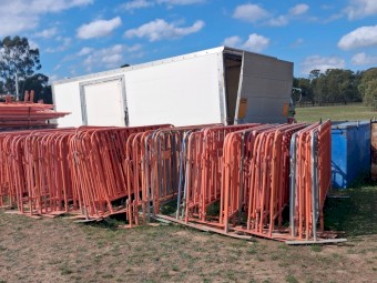 Crowd control barriers