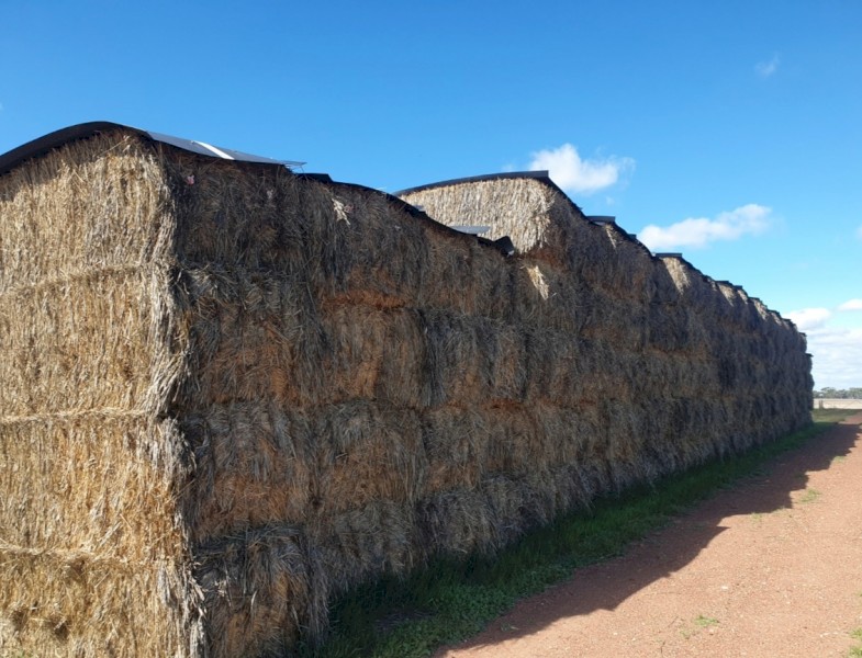 82mt Oaten Hay 590kg 8x4x3 Bales