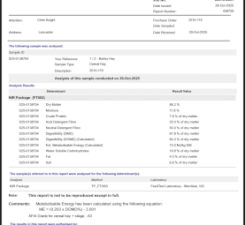 2025 barley hay  squares