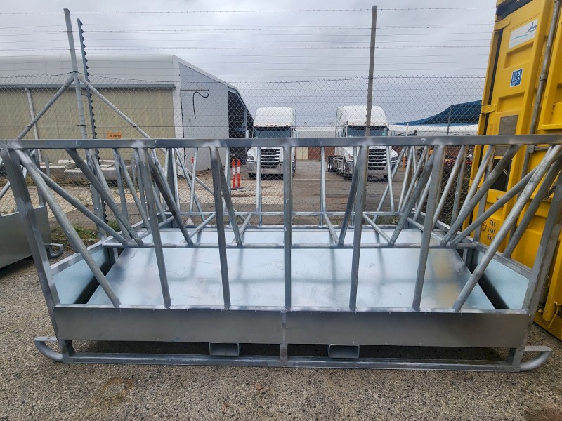 Galvanised Steel Livestock Hay Feeder Made in WA for Sale.