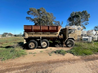 1 of 3 Rare Ex-Australian Army 6×6 Tipper Truck with Winch – Restoration Project