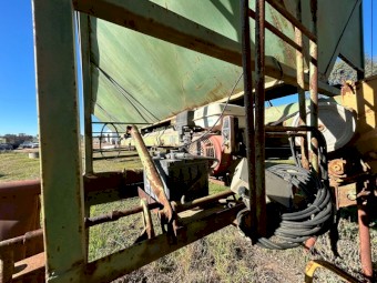 Turner Grouper Bin / Seed & Fertiliser Hopper with Honda-Powered Discharge Auger