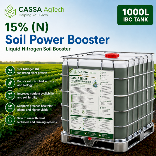 CASSA AgTech 15% N Soil Power Booster Liquid Fertiliser 1000L