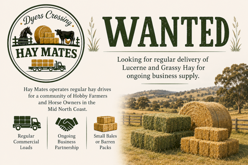 WANTED: Reliable Hay Growers & Transport Partners
